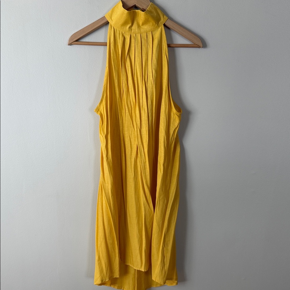 Chic Yellow Backless Dress